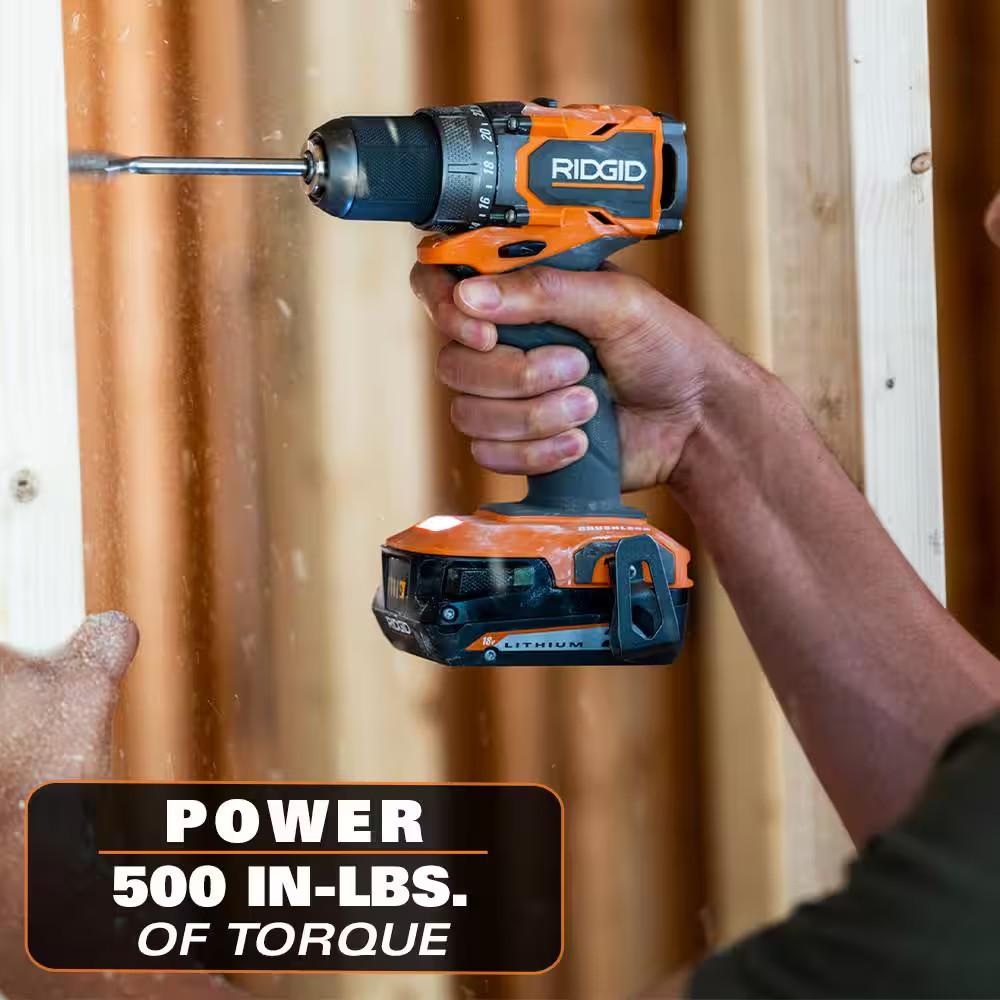 18V Subcompact Brushless 2-Tool Combo Kit with Drill/Driver, Impact Driver, (2)