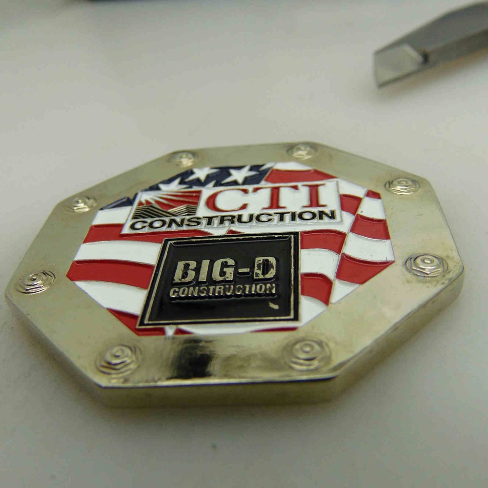 CONSTRUCTION SUSTAIN SUPPORT DEFEND CHALLENGE COIN