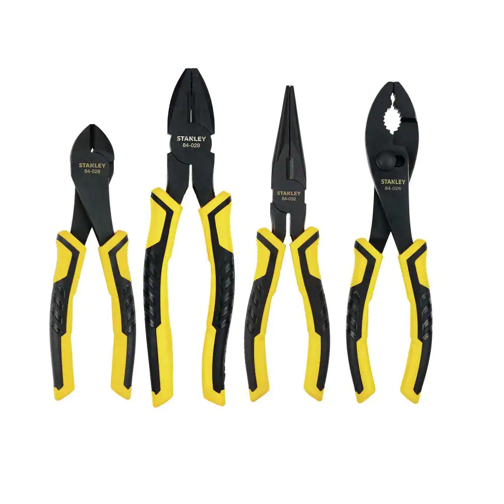 Bi-Material Plier Set (4-Piece)