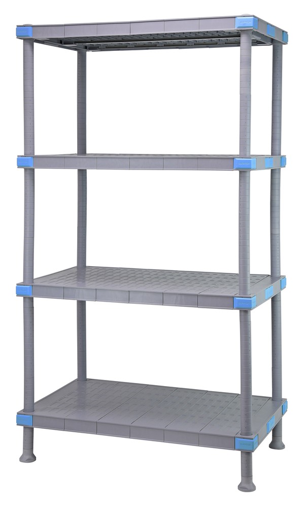 Quantum QP243686SS-4 All Plastic Shelving Unit