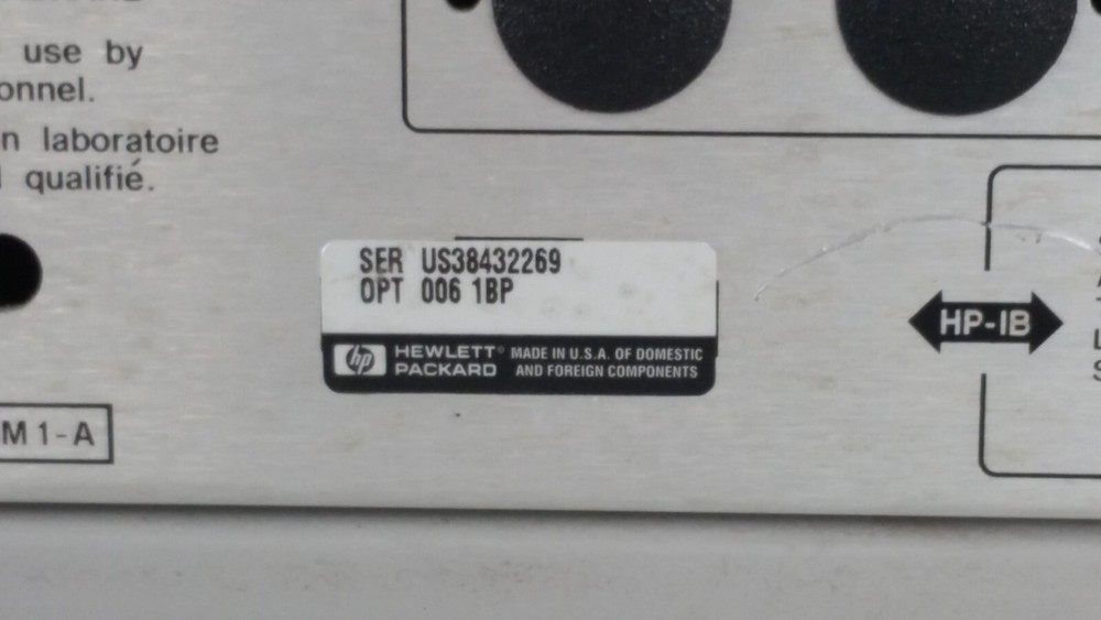 HP/Agilent 8753E 30kHz-6GHz Network Analyzer