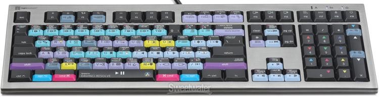LogicKeyboard ASTRA2 Backlit Keyboard for DaVinci Resolve - Mac