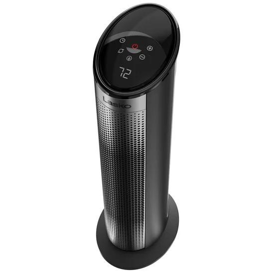Lasko 22" Digital Ceramic Tower Space Heater with Child Lock and Remote