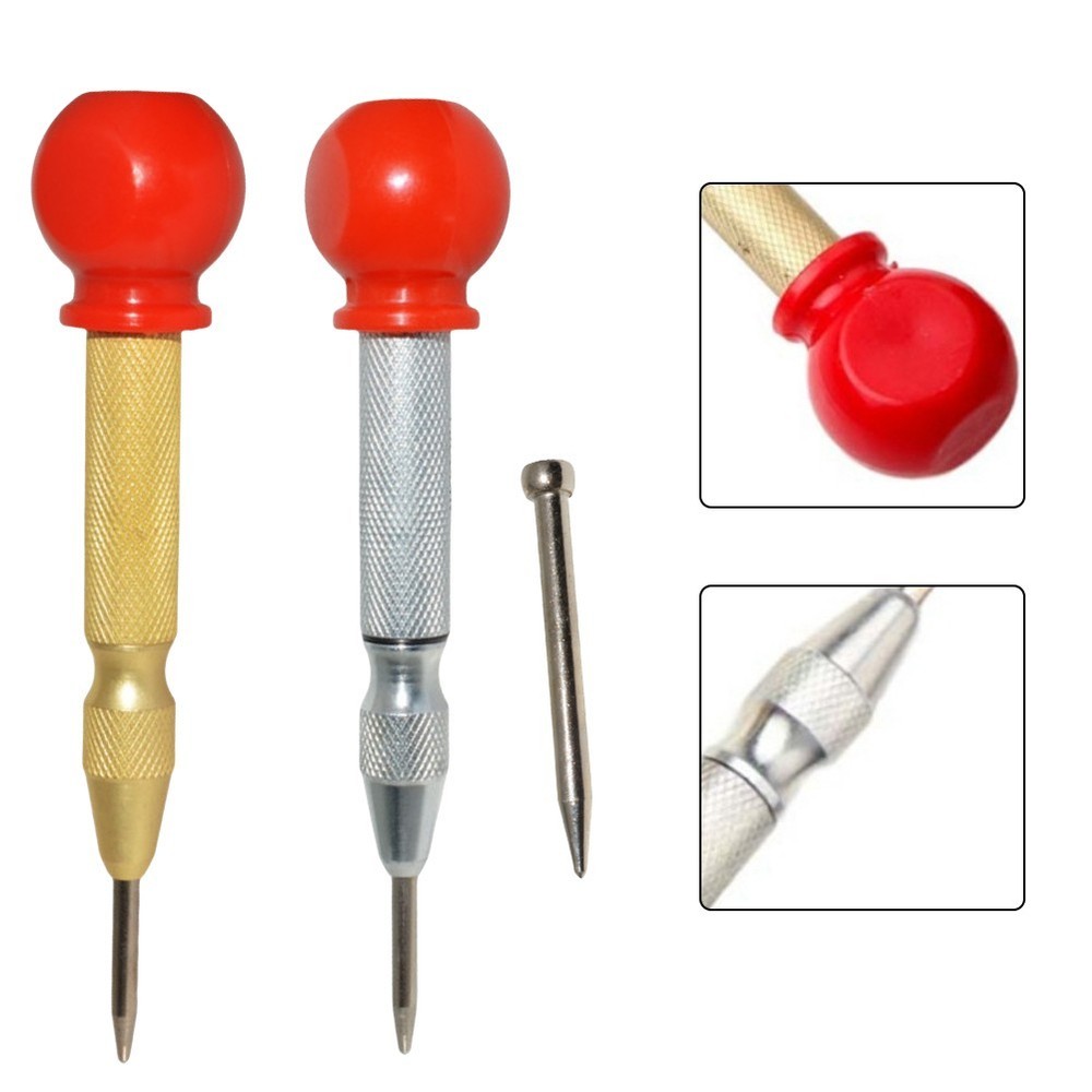 Compact Automatic Center Punch for Wood and Metal with Adjustable Force