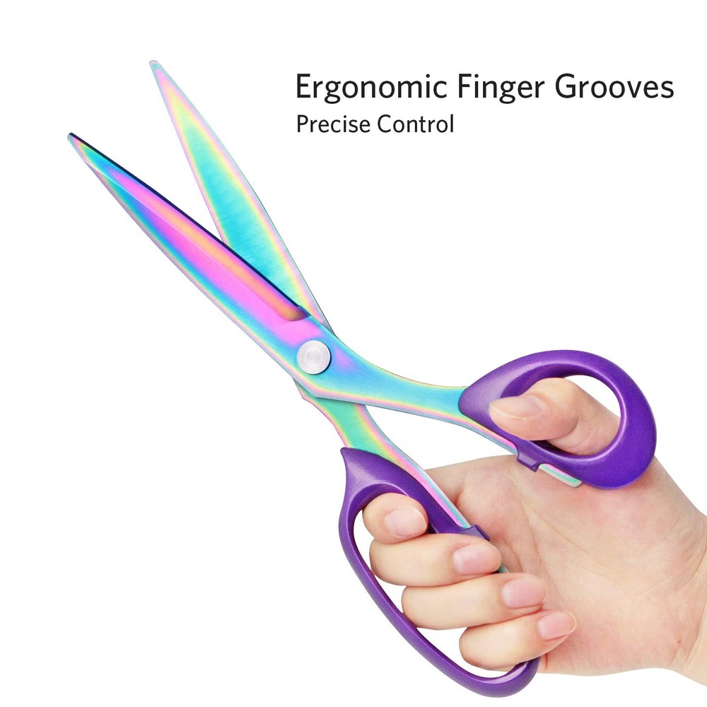 Asdirne Titanium Coating Fabric Scissors, Professional Tailor 1 pack, 1 Pack