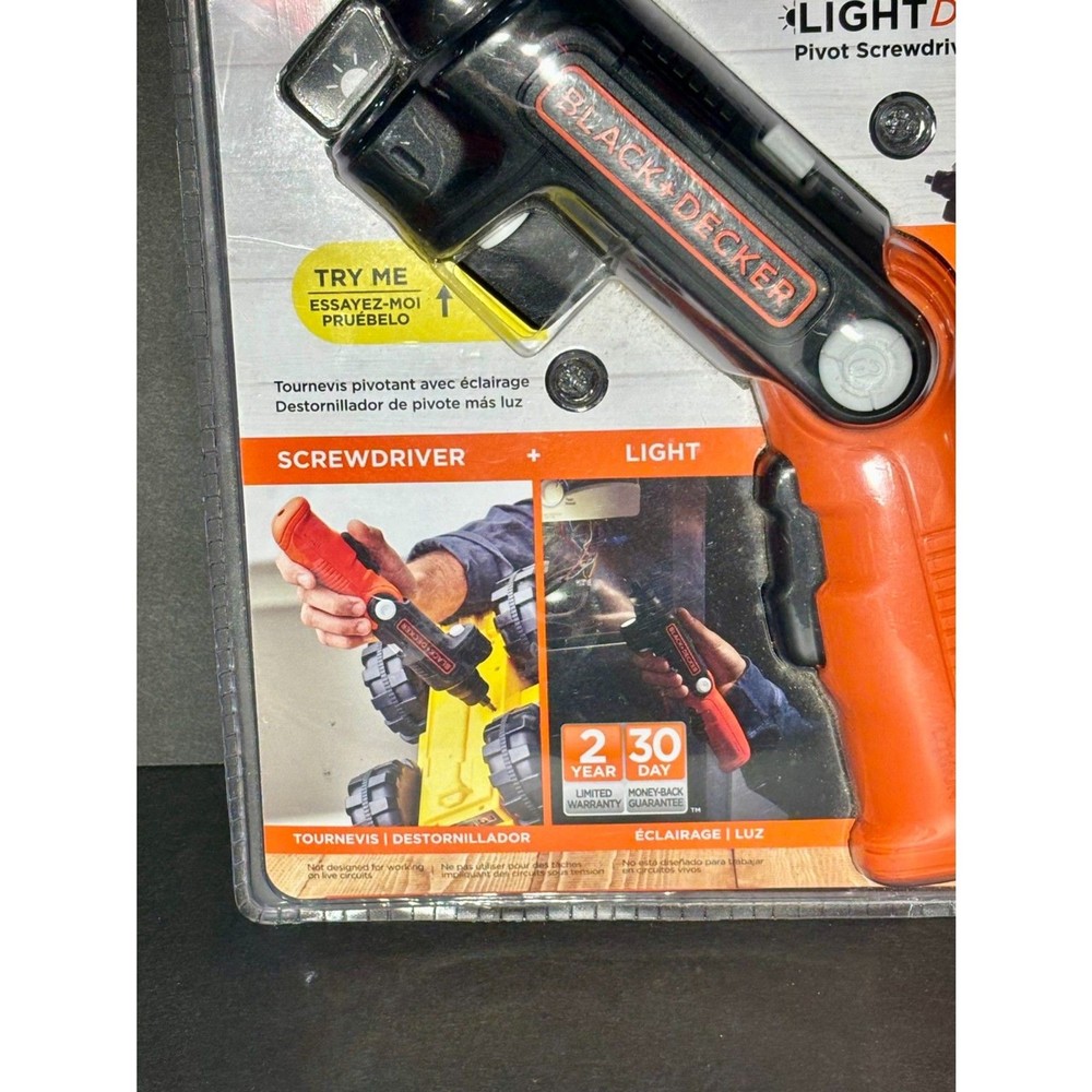 Black & Decker LightDriver Pivot Screwdriver 4V Max BDCFSL20C New Sealed