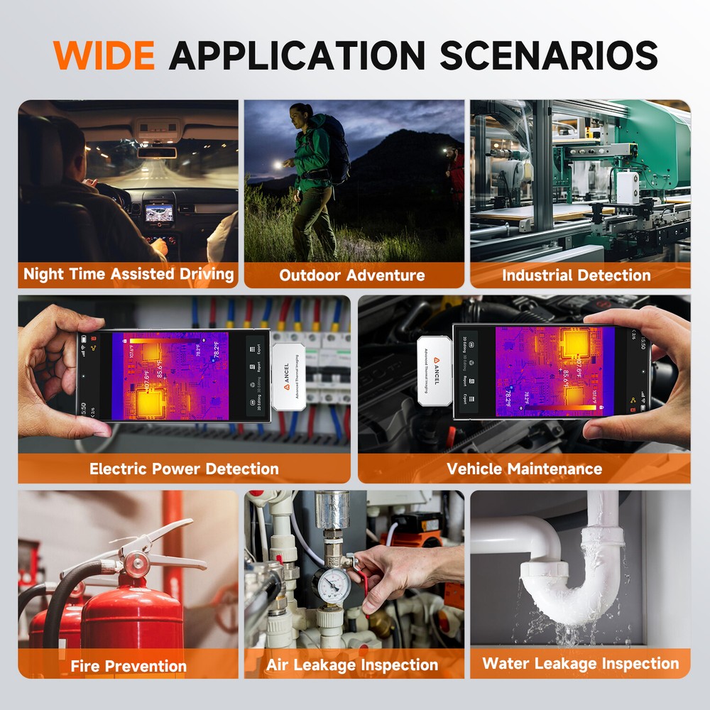 256x192 IR Resolution Rate Thermal imaging Camera Imager for Android Device PC