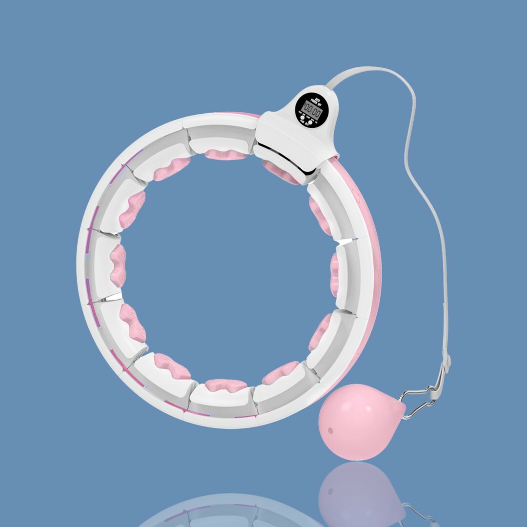 SMART WEIGHTED HULA HOOP WITH DATA RECORDING | NON DROPPING AND ADJUSTABLE HOOP.