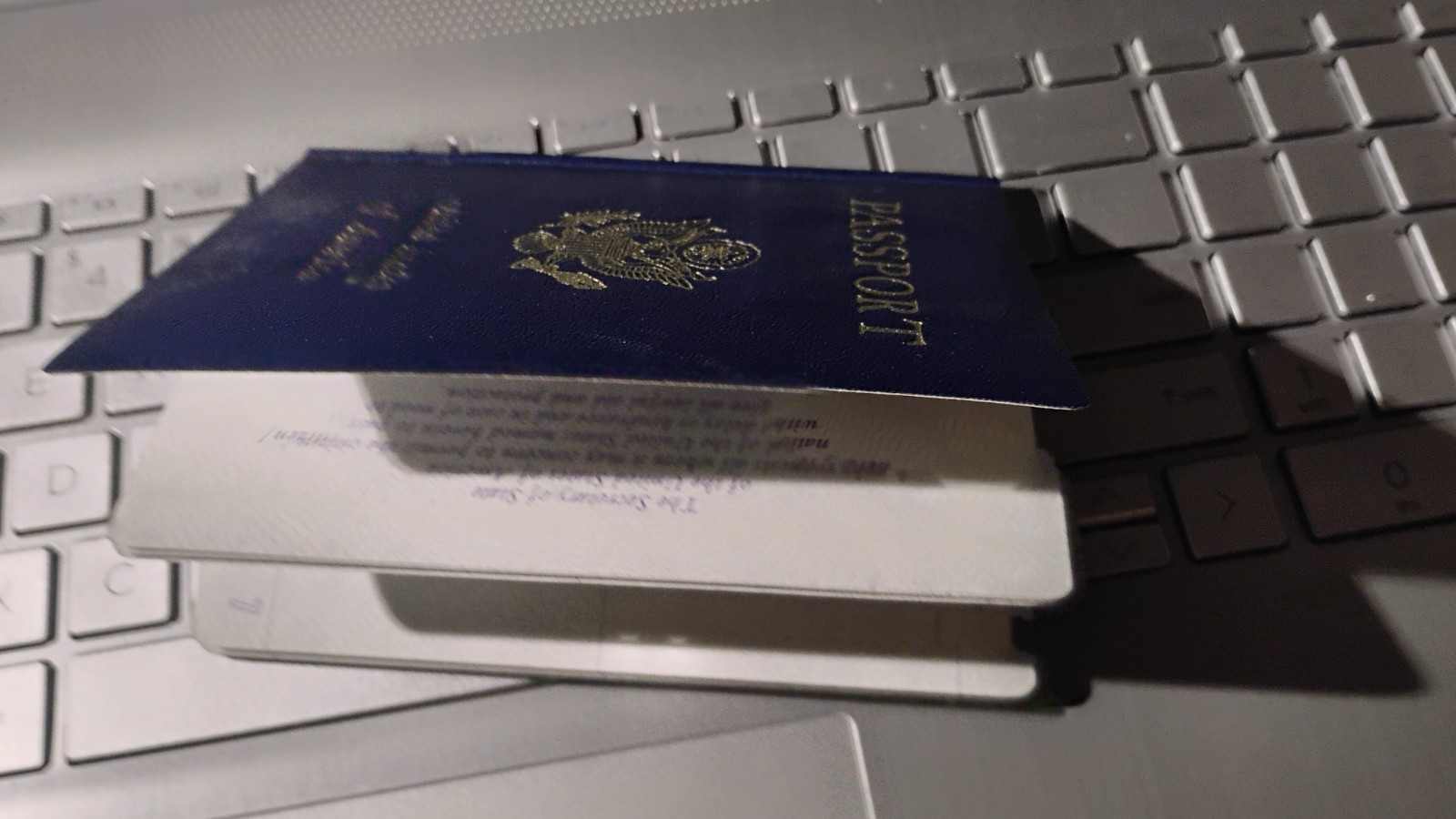 VINTAGE PASSPORT USA 1987 INK STAMPS