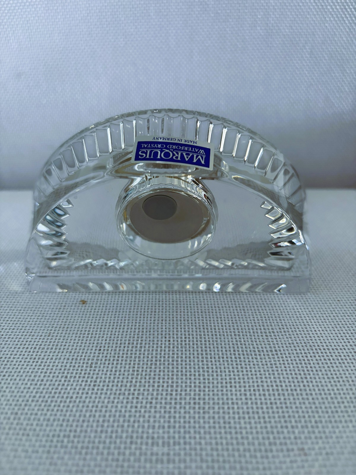 Waterford Crystal Clock Marquis Crescent Desk Clock NWB