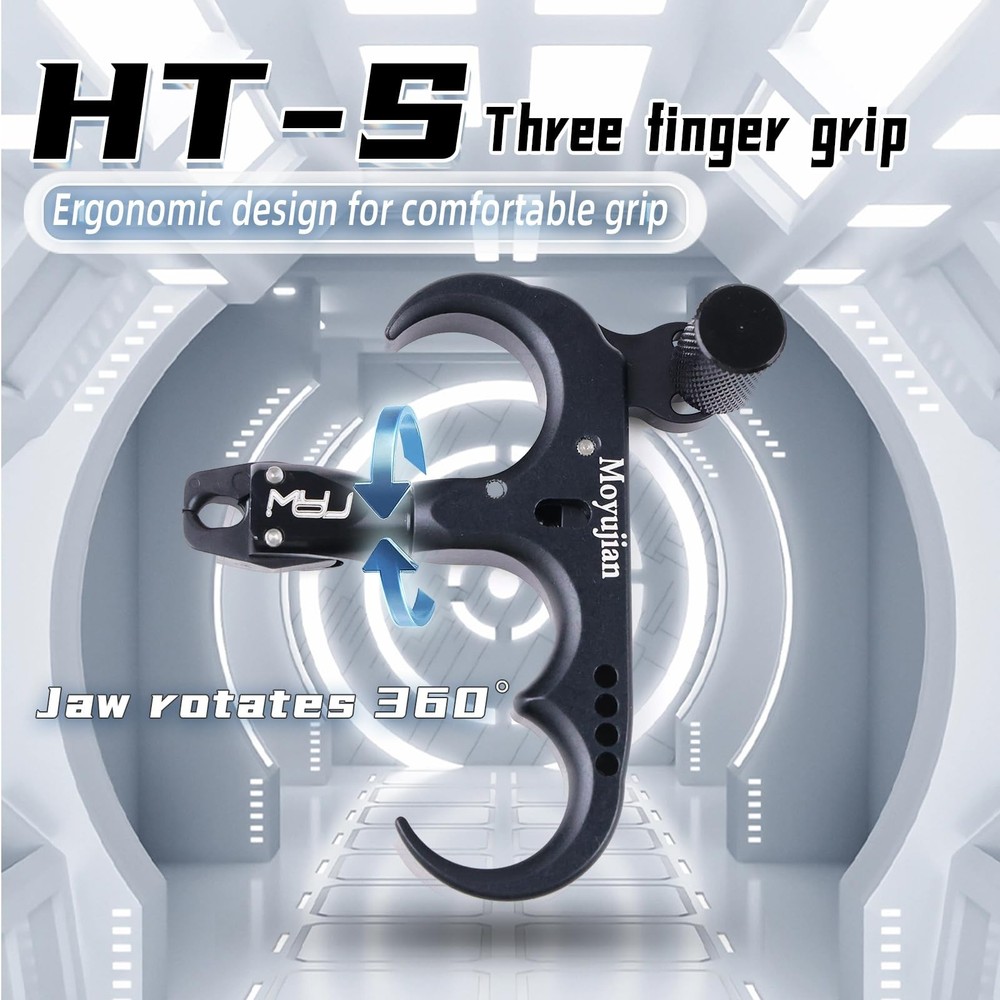 Compound Bow Release,Archery Release Aids, 360 ° Rotatable Mechanized Aesth