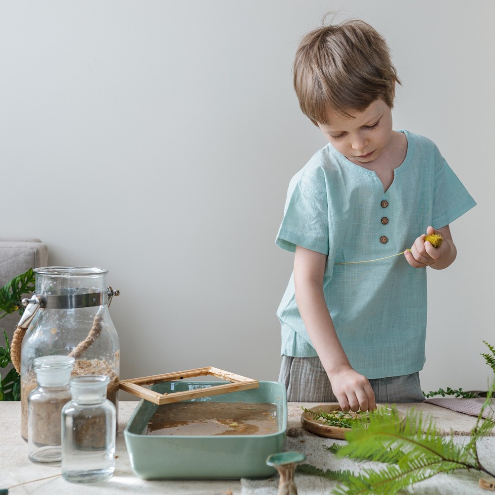 16g Dehydrated Paper Making Pulp, 1 Pack Paper Making Material, Sky Blue