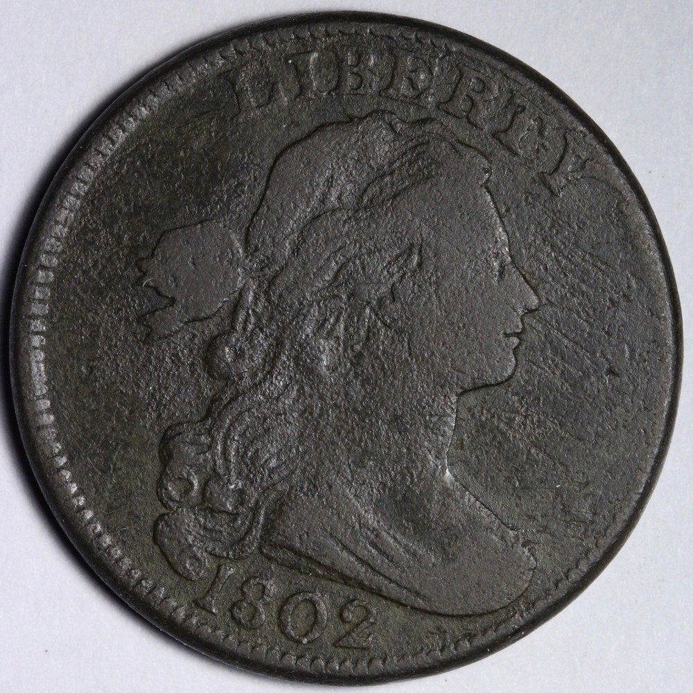 1802 Draped Bust Large Cent VF E103 SGNXR