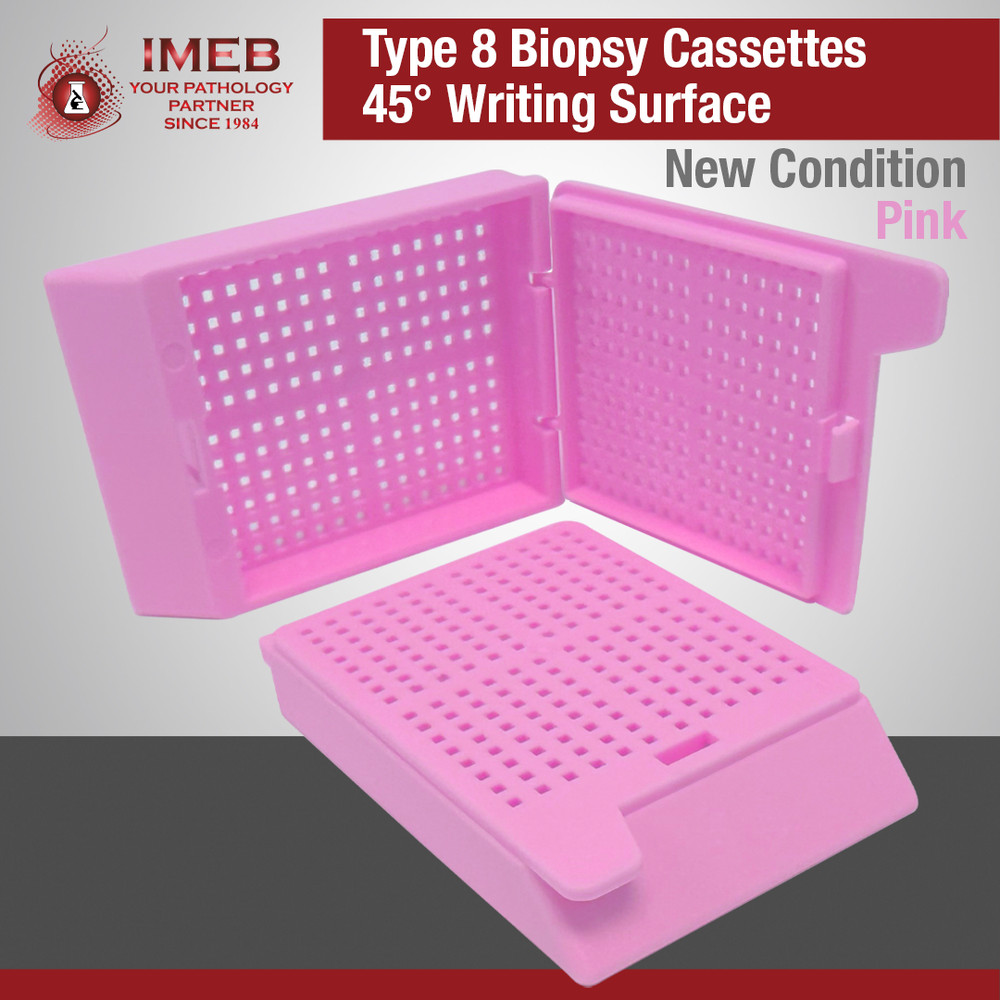 Biopsy Cassettes, Type-8, PINK, 1000 Per Case Pack, TAPED & STACKED