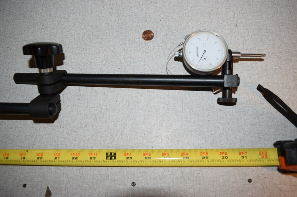 Flexbar .001" Dial Indicator Kit with Adjustable Arm Stand and Clamp Base
