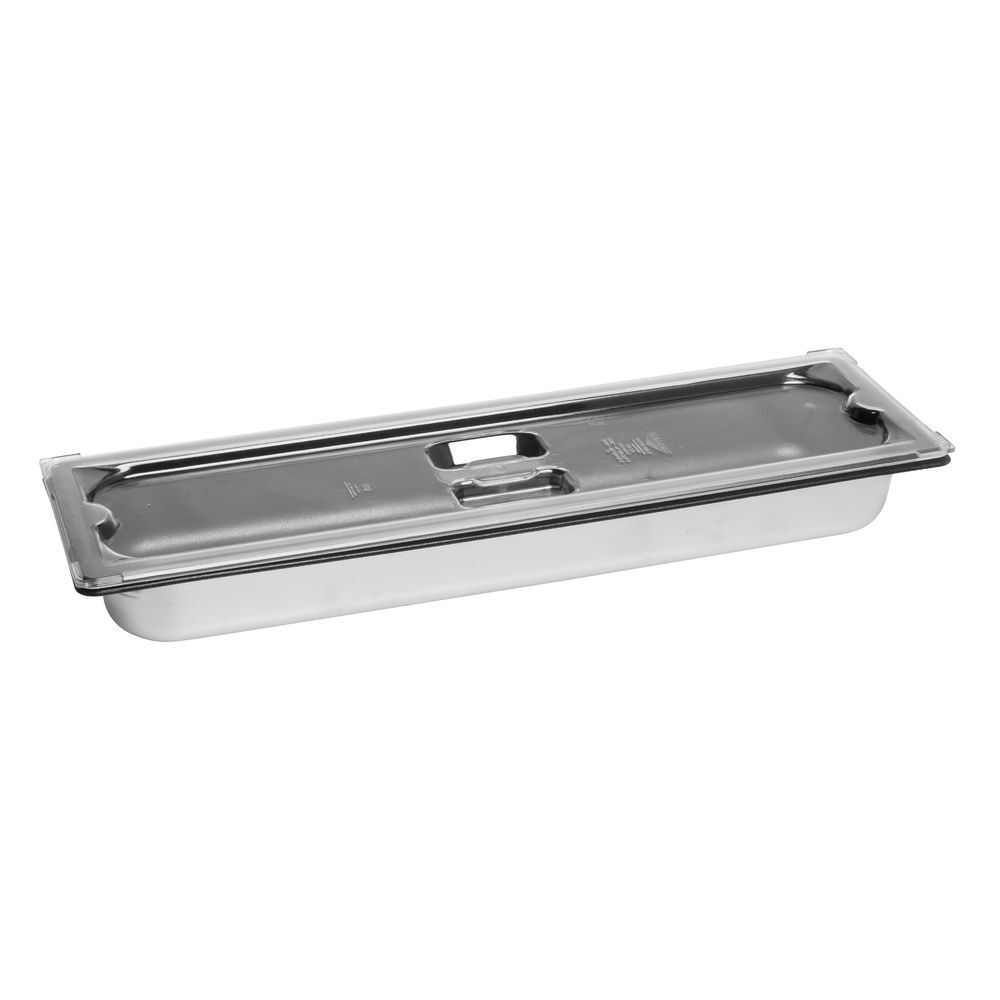Vollrath 31500 Super Pan Plastic Solid Cover, 2/4 Size Long, Clear