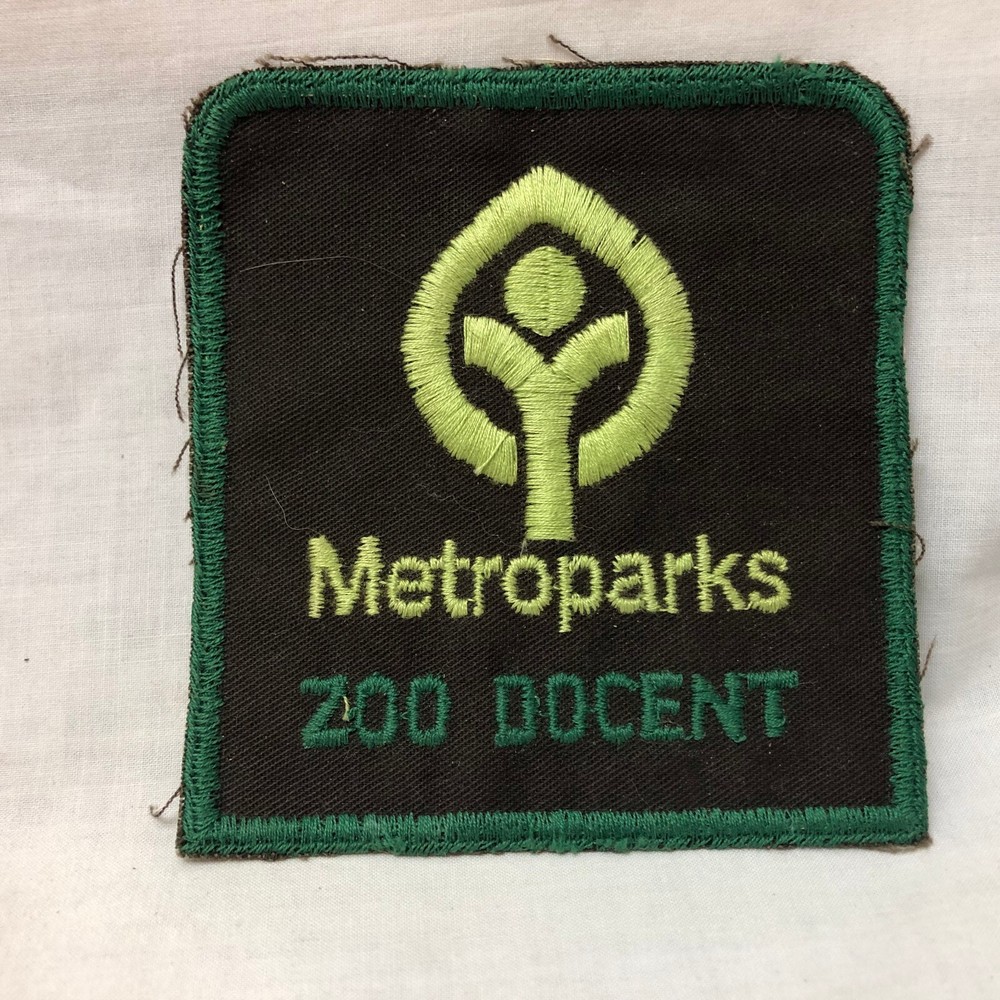 Metroparks Zoo Docent Patch Souvenir Embroidered