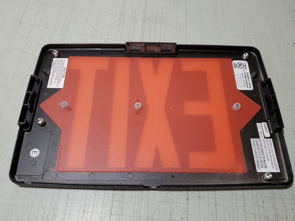 Thomas & Betts Exit Light Thin Series Cast Aluminum Double Faced BATXN2R