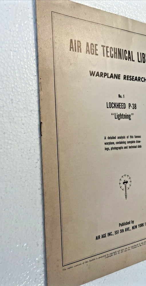 Air Age Technical Library Warplane Research Lockheed,Hellcat, Thunderbolt WwII