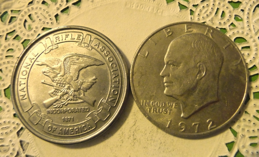 Commerative large/dollar size /heavy medal/Token /NRA  #36