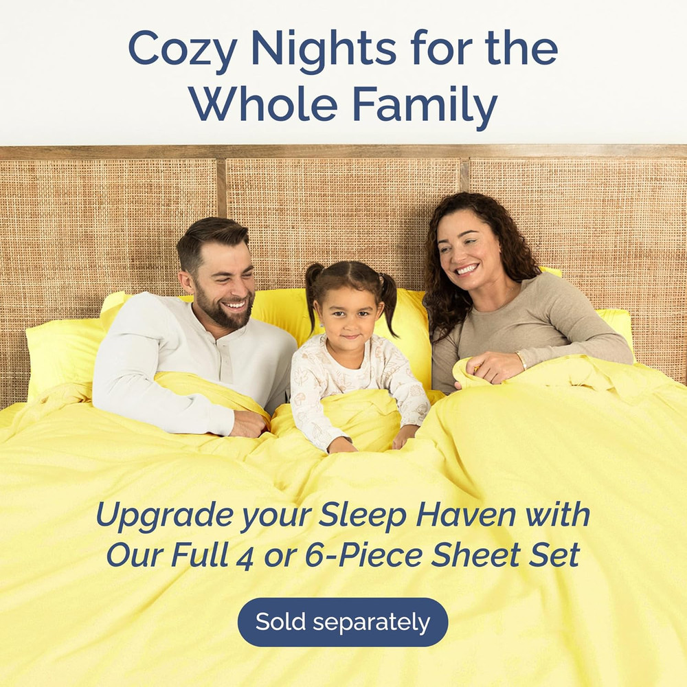 Full Size Flat Sheet - Hotel Quality Top Flat Bed Sheet Only - Ultra-Soft, Comfy
