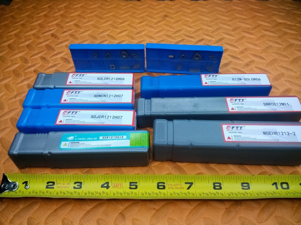 7pc+ Lot Boring Bars Turning Tool Holders Indexable Inserts CNC Lathe Tooling