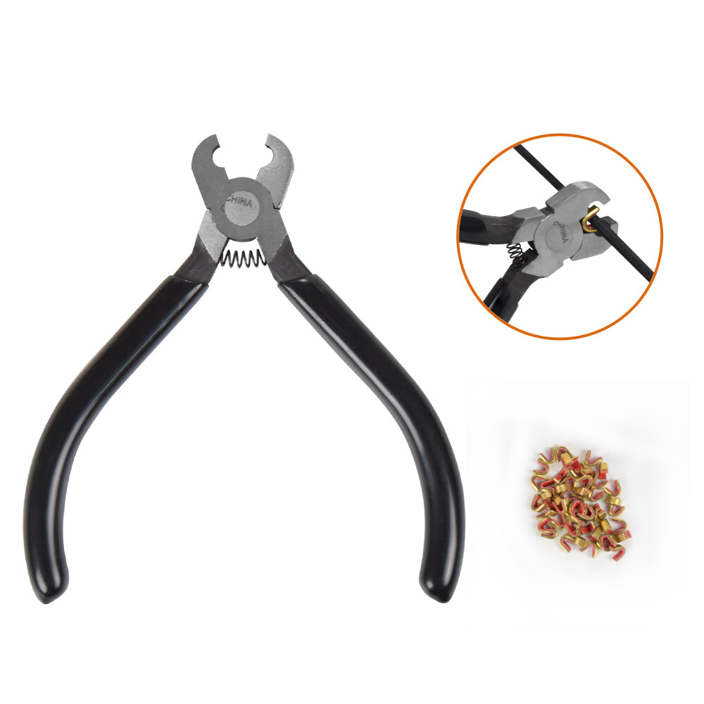 Archery T Shape Bow Square Ruler+ String Nocking Points Pliers Strings Knock Set