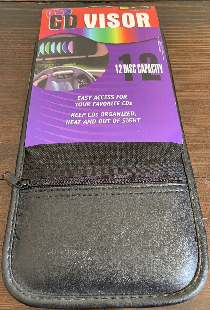 CD Land CD Visor: 12 CD Capacity for Car Visor - Black