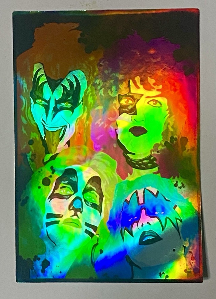 KISS 4” x 2.75” Holographic Vinyl Sticker
