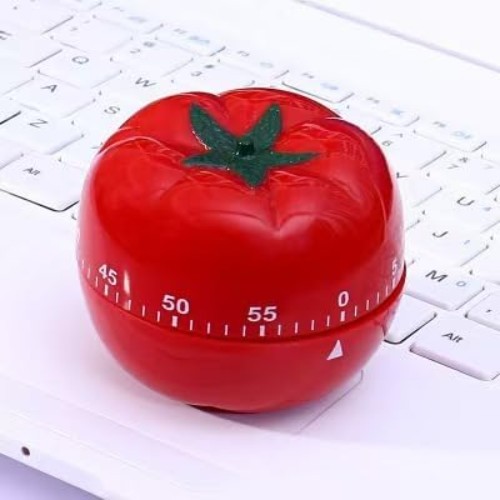 Charming Red & White 60-Minute Mechanical Kitchen Timer - No Batteries Needed
