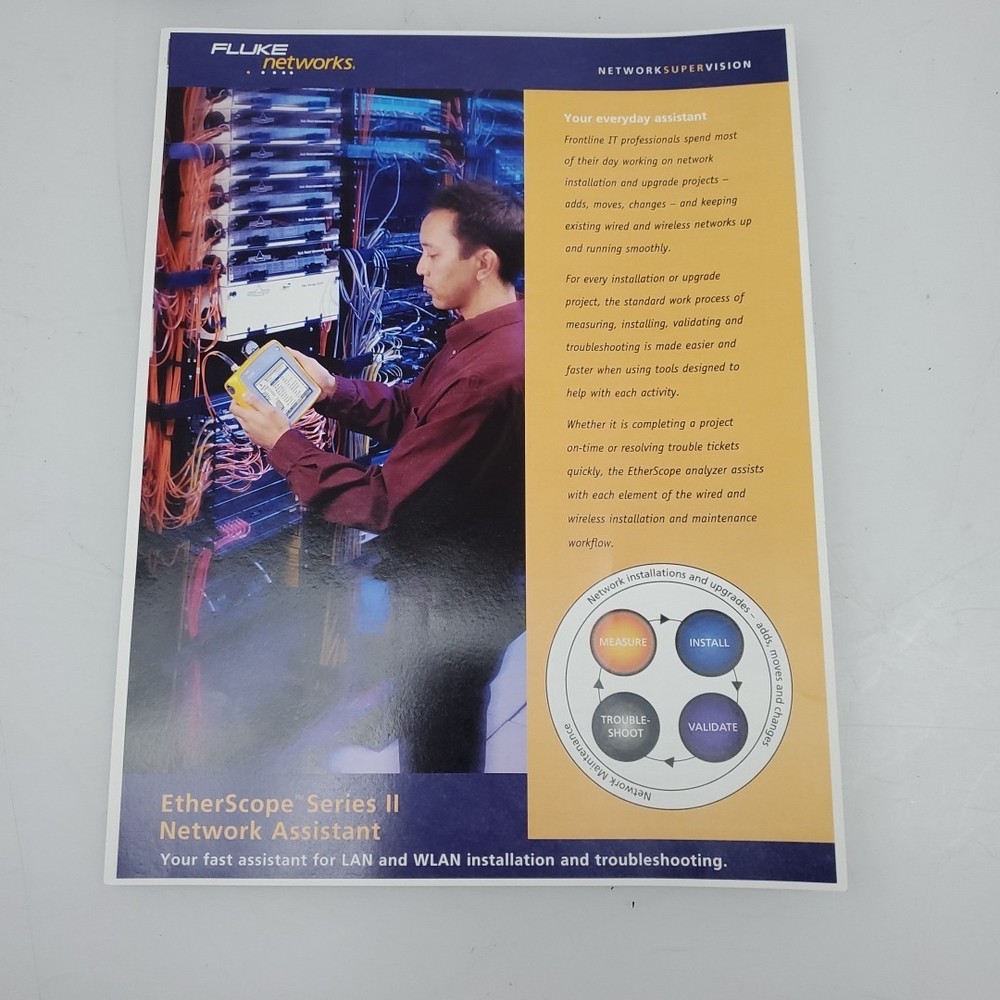 Fluke Networks EtherScope Series II Network Assistant with Case & Accessories