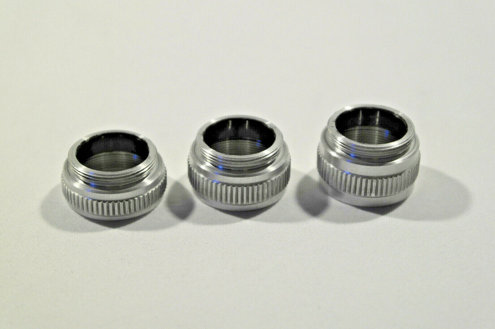 8mm 10mm 12mm RMS DIN Parfocal focus microscope objective ring adapter *LOT 3x*