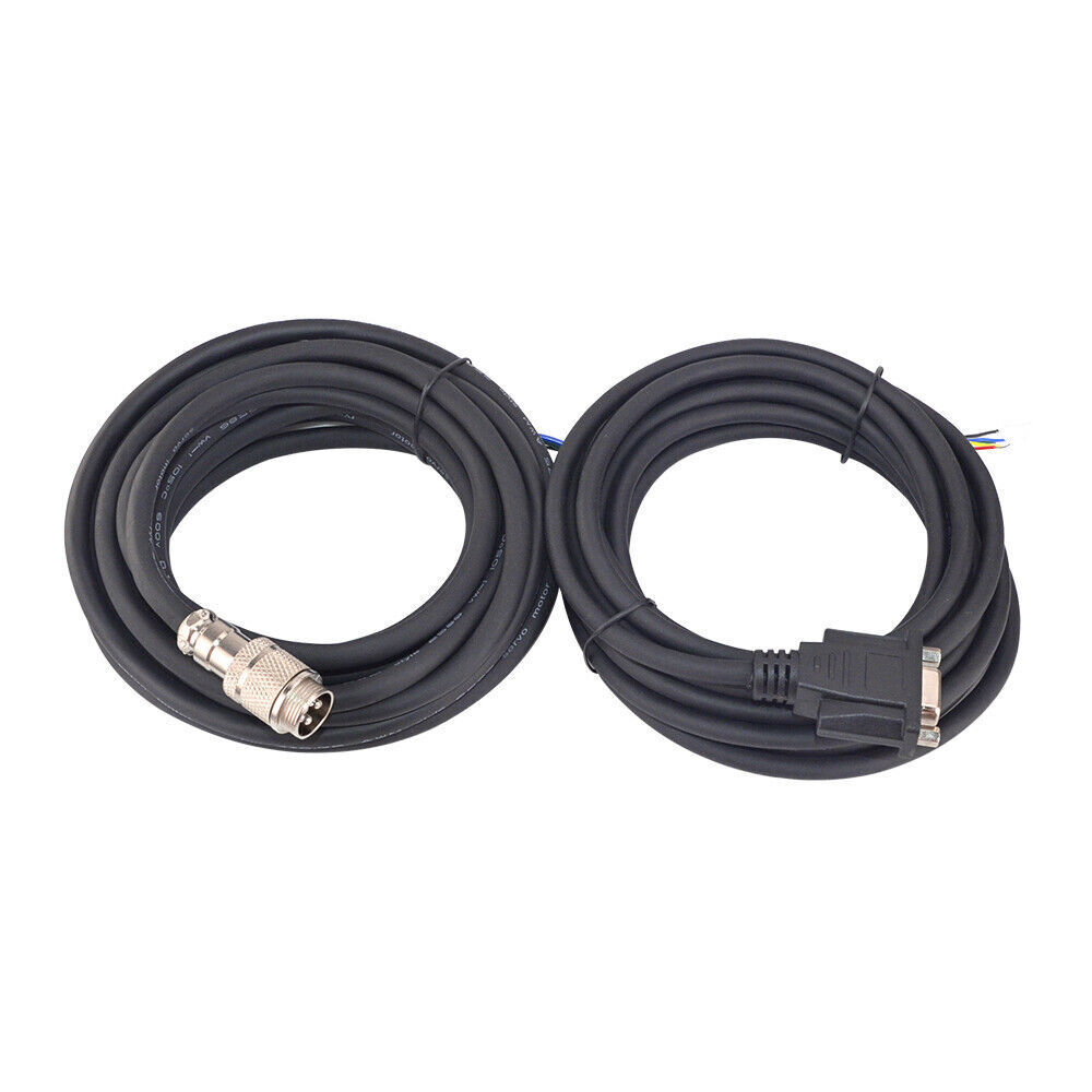 106"/185" Long Motor & Encoder Cable Kit for Nema 34 Closed Loop Stepper Motor