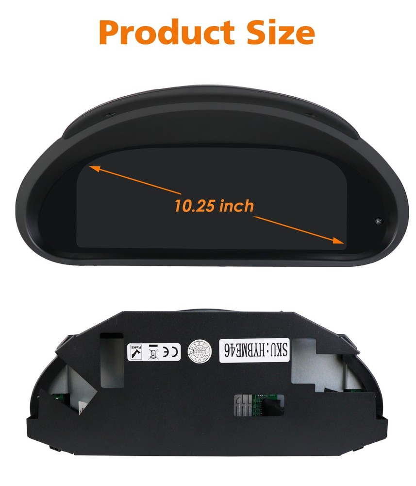 LCD Digital Cluster Instrument Speedometer Dashboard For BMW 3er E46 1999-2004