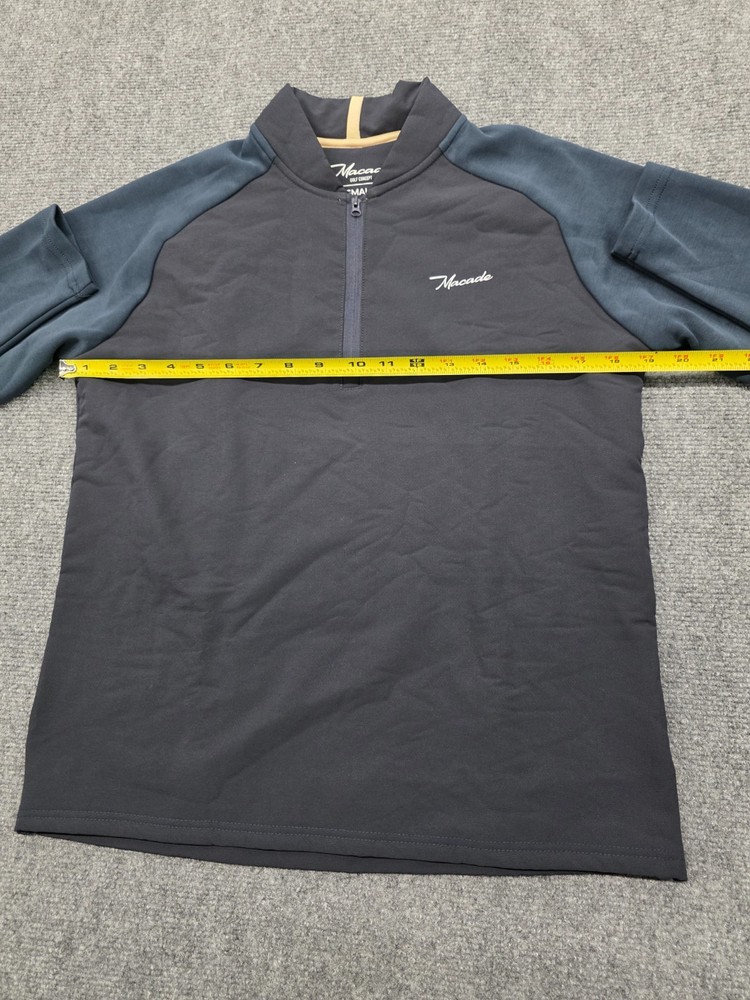 Macade Golf Navy Hybrid Shield TX Quarter Zip Pullover Jacket - S