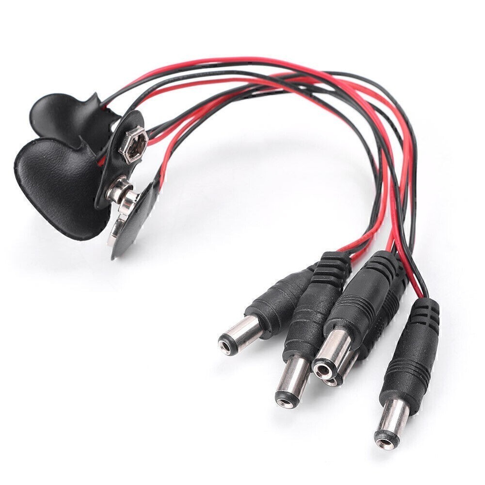 DIY 9V DC T Type Battery Power Cable Barrel Jack Plug for