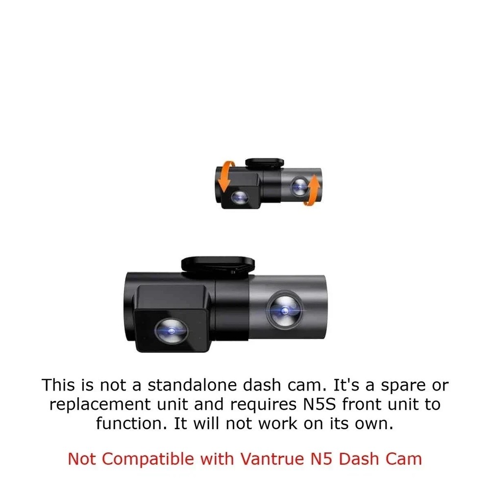 Vantrue Rear Camera for N5S Dash Cam