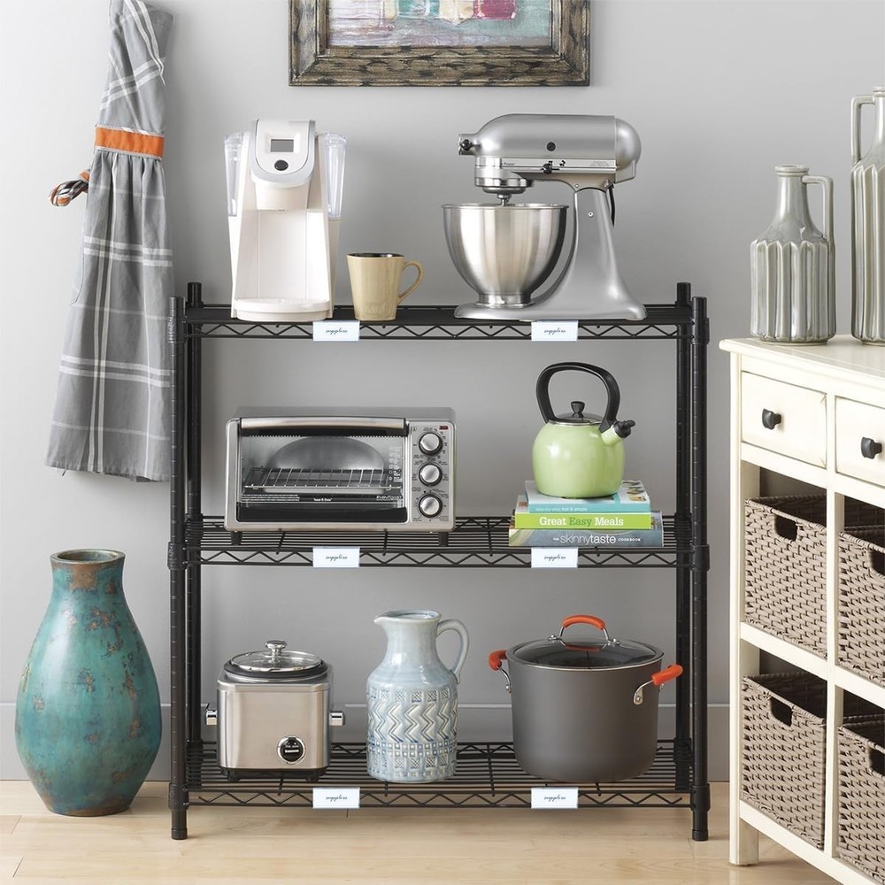 Metro & Nexel Compatible Shelf Labels - 100 Pcs Durable Holders & Inserts