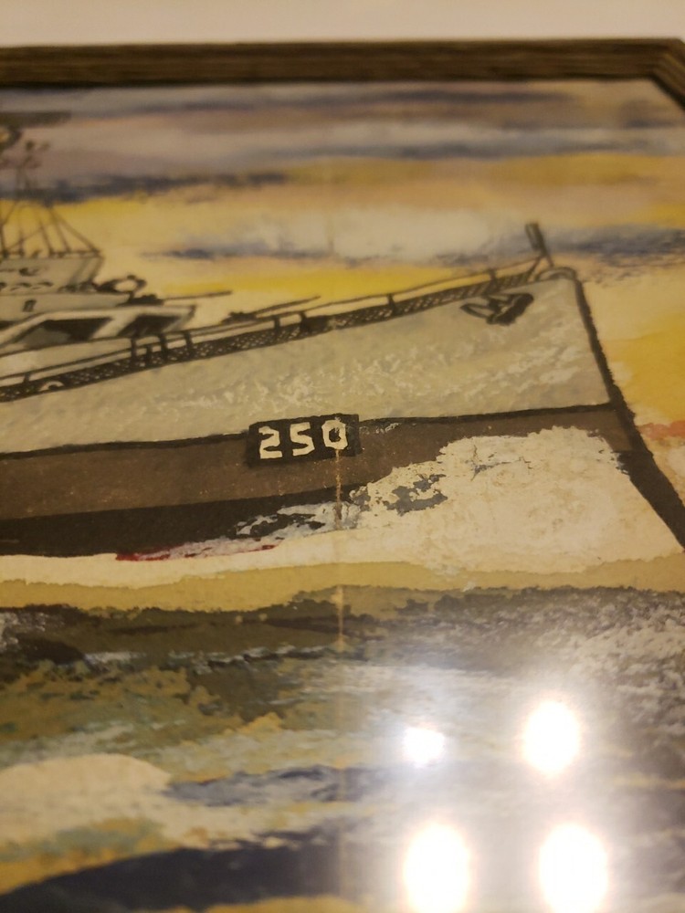 USS Hurst DE 250 Framed Art