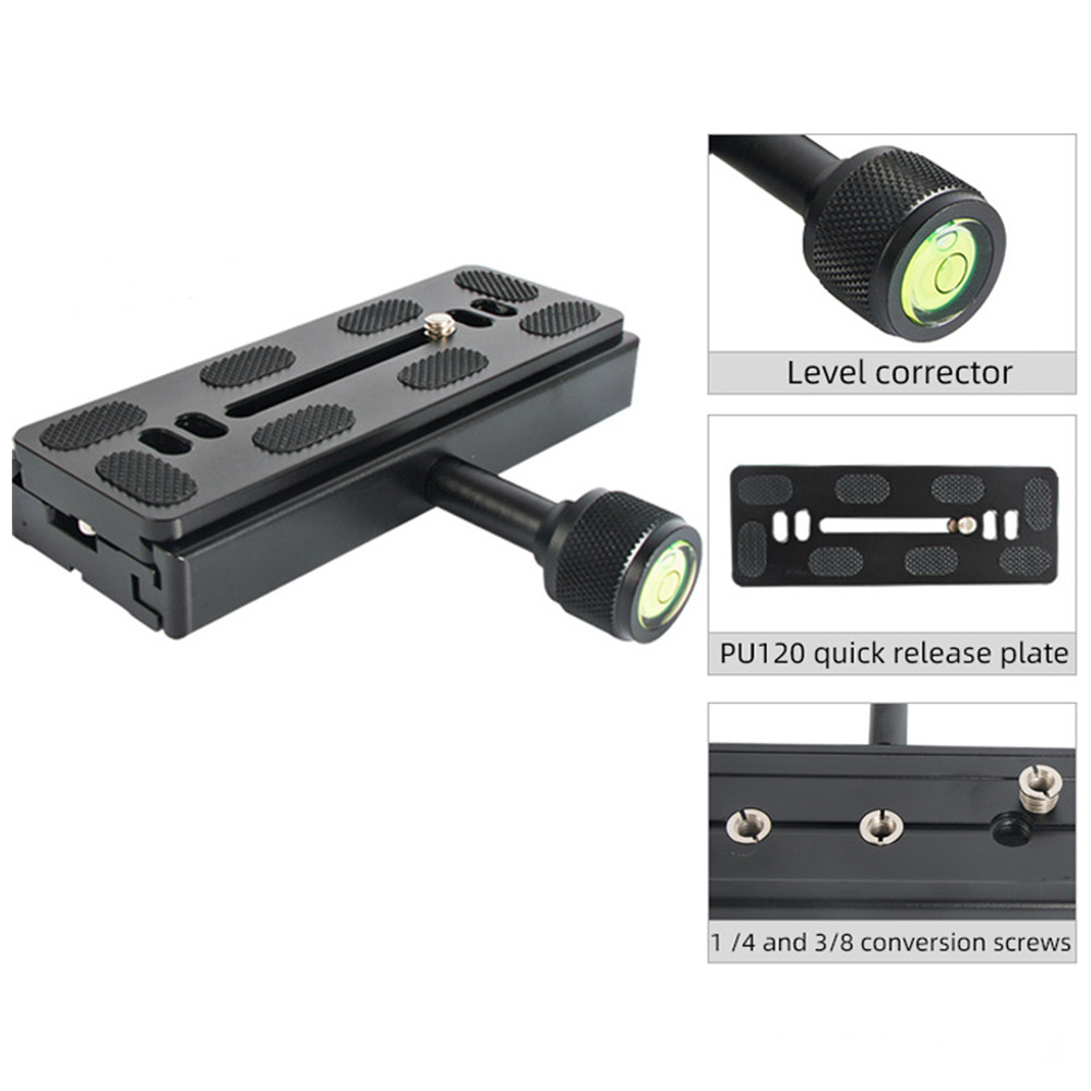 120mm Extended Tripod Conversion clamp with Quick Release Plate for DSLR Camera