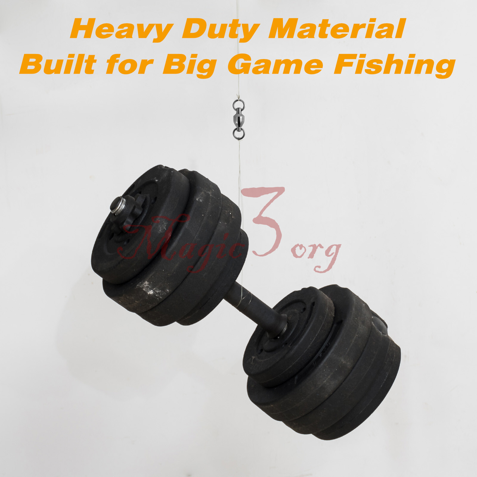 20-100pcs Fishing Swivels Ball Bearing Solid Ring Trolling Black Nickel #0-#8 US