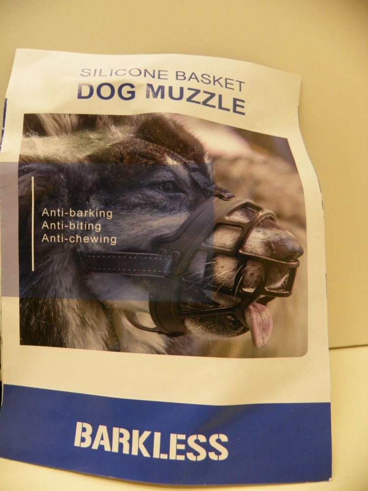 Barkless Silicone Basket Dog Muzzle size 2