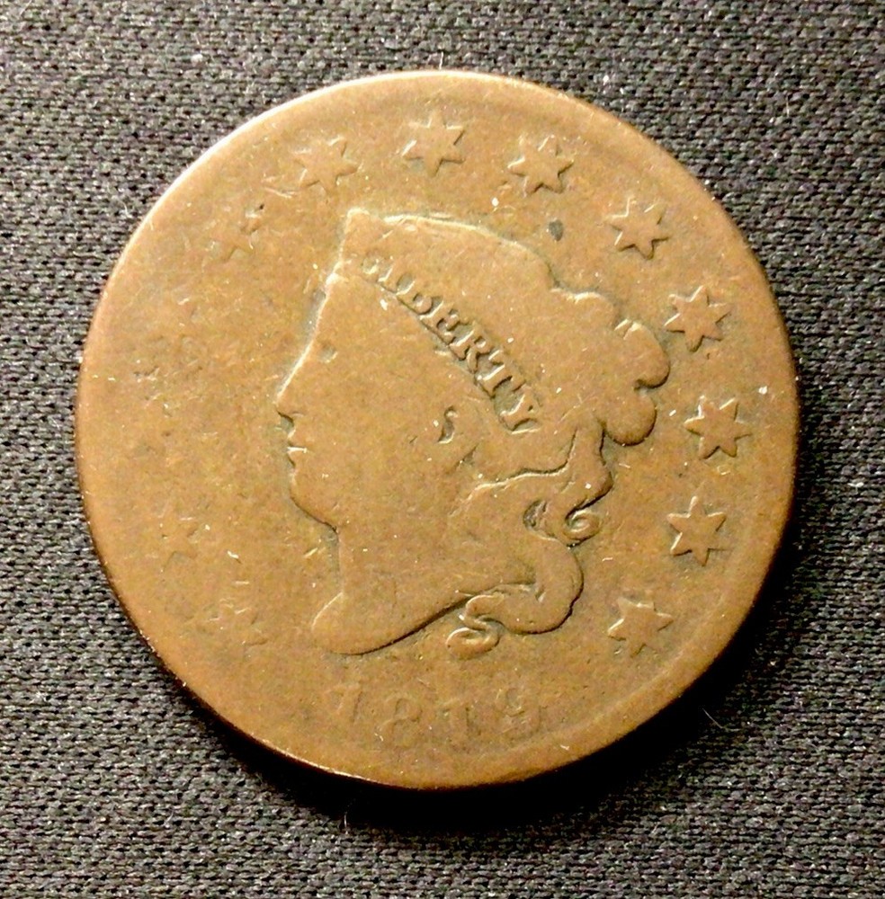 1819 Large Cent AG+! ENN Coins