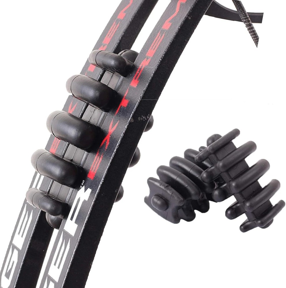 2 pcs Compound Bow Limb Dampeners Archery Stabilizer Silencers Black