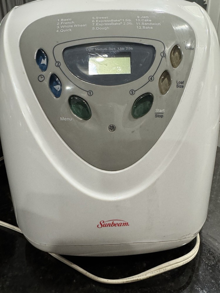 Sunbeam Programmable Bread Maker Machine Model 5891