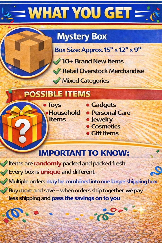 Amazon & Target Mystery Box Assorted General Merchandise Liquidation New Items!!