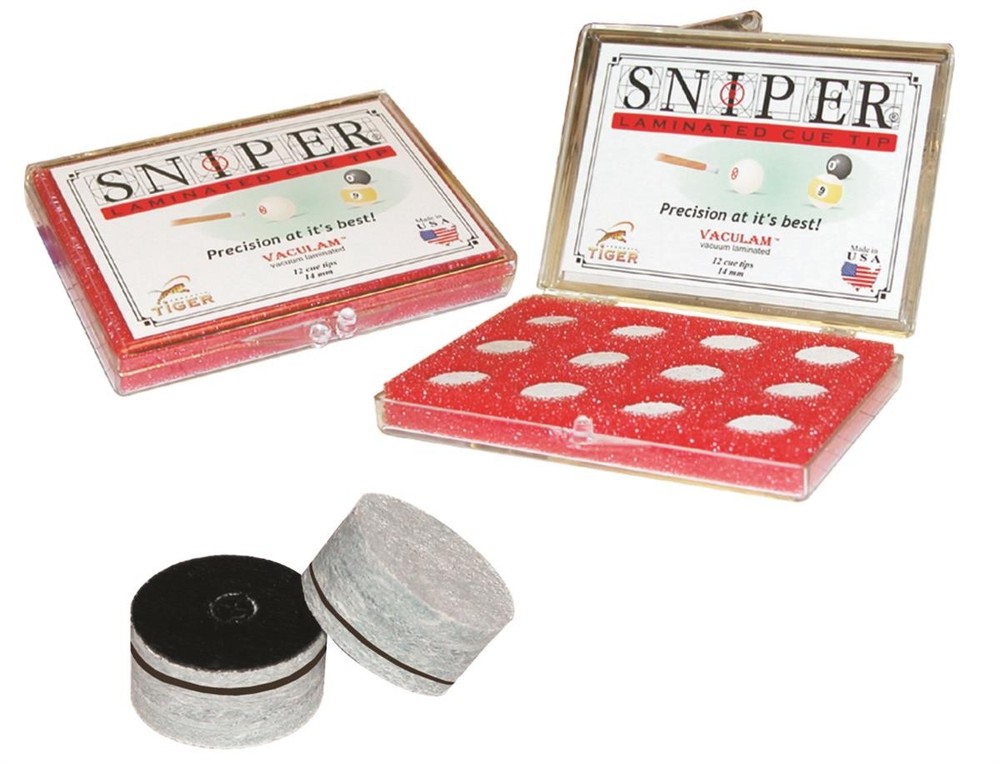 Tiger Sniper Billiard Cue Tip 14 mm, Medium