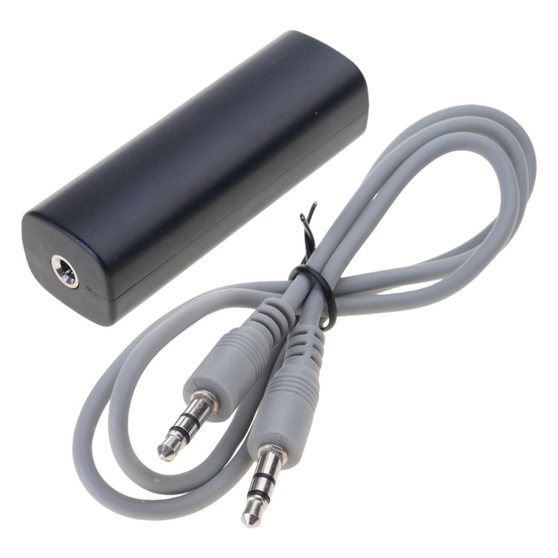 Convenient Insert and Play Noise Isolator 3.5mm Port Buzzing Noise Reducer Black