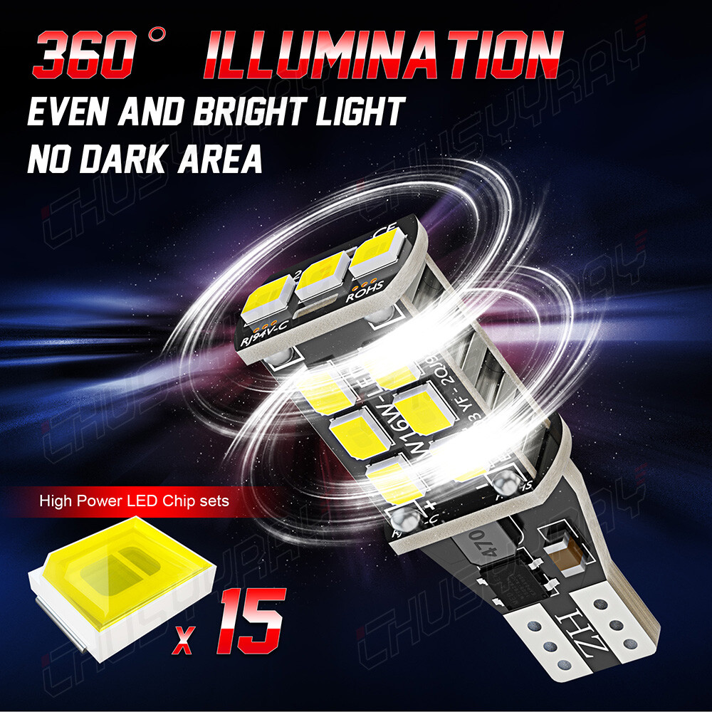 Error Free White 921 LED Reverse Backup Light Bulbs For 2007-2013 BMW X5 E70