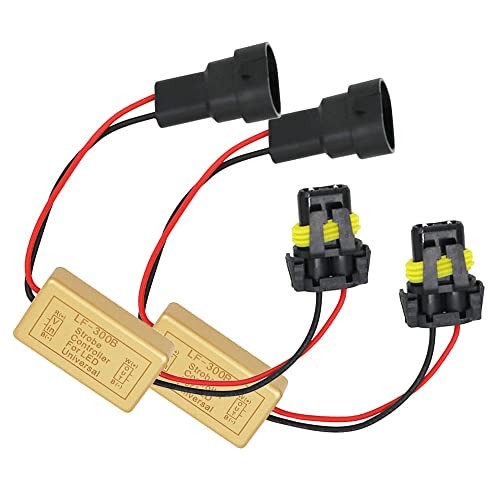 2 Pcs LF-300B Flash Strobe Controller Box Continuous Flashing Module 9005 9006